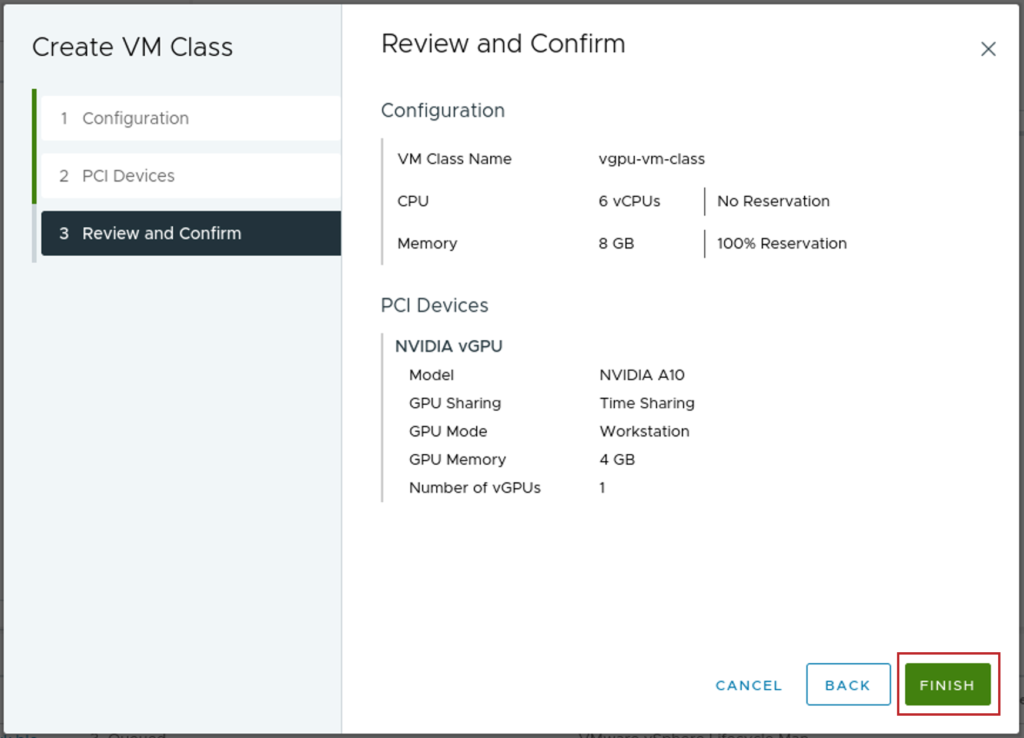 vgpu vm class